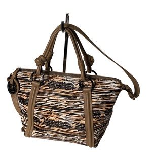 Mimco leather craft hair handbag/crossbody (BD)